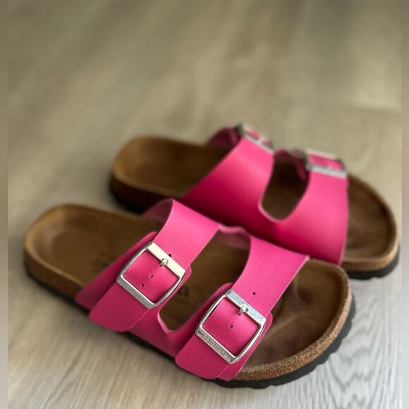 Birkenstock Shoes - Betula by Birkenstock Hot Pink Arizona Sandals